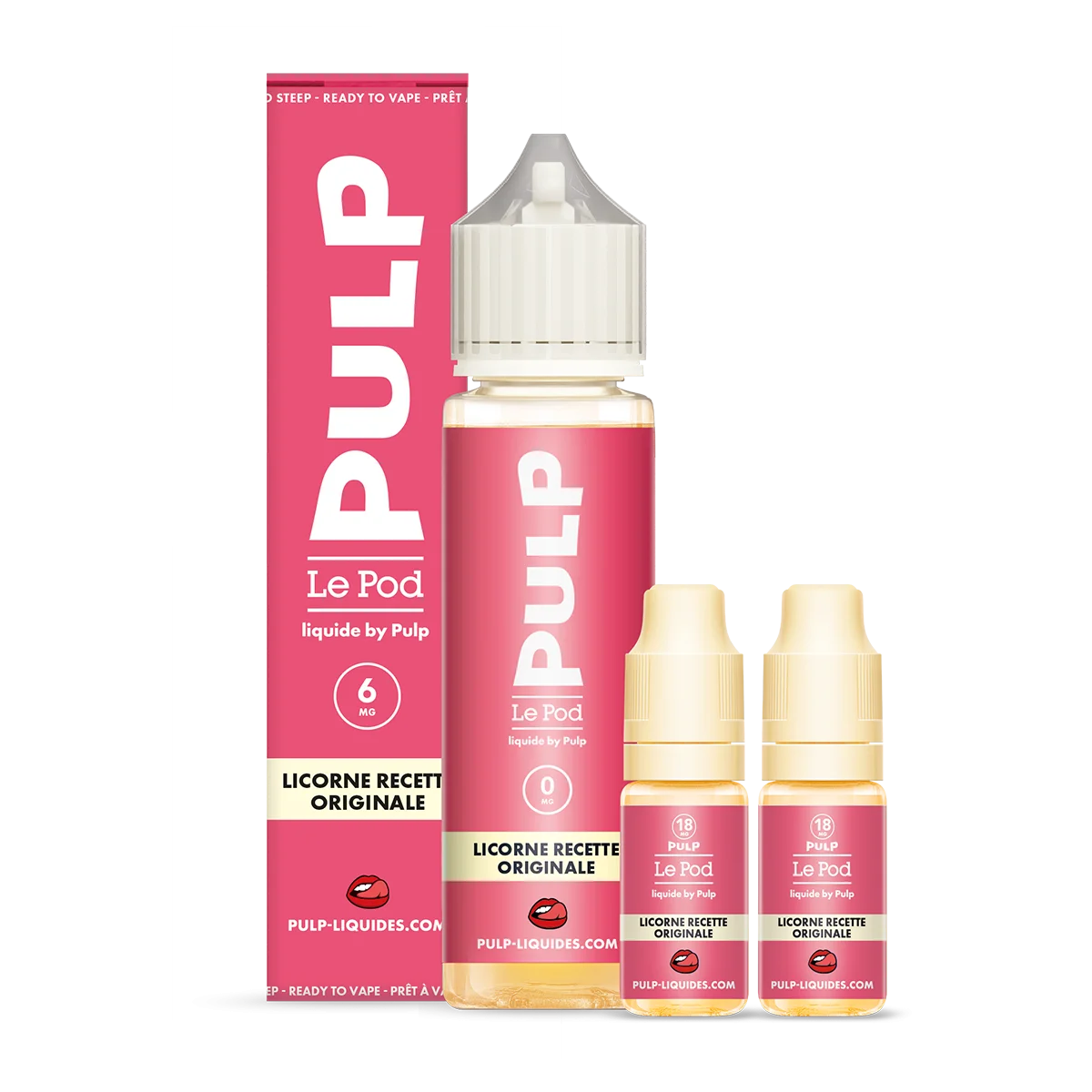 PACK 60ML LICORNE RECETTE ORIGINALE POD LIQUIDE PULP