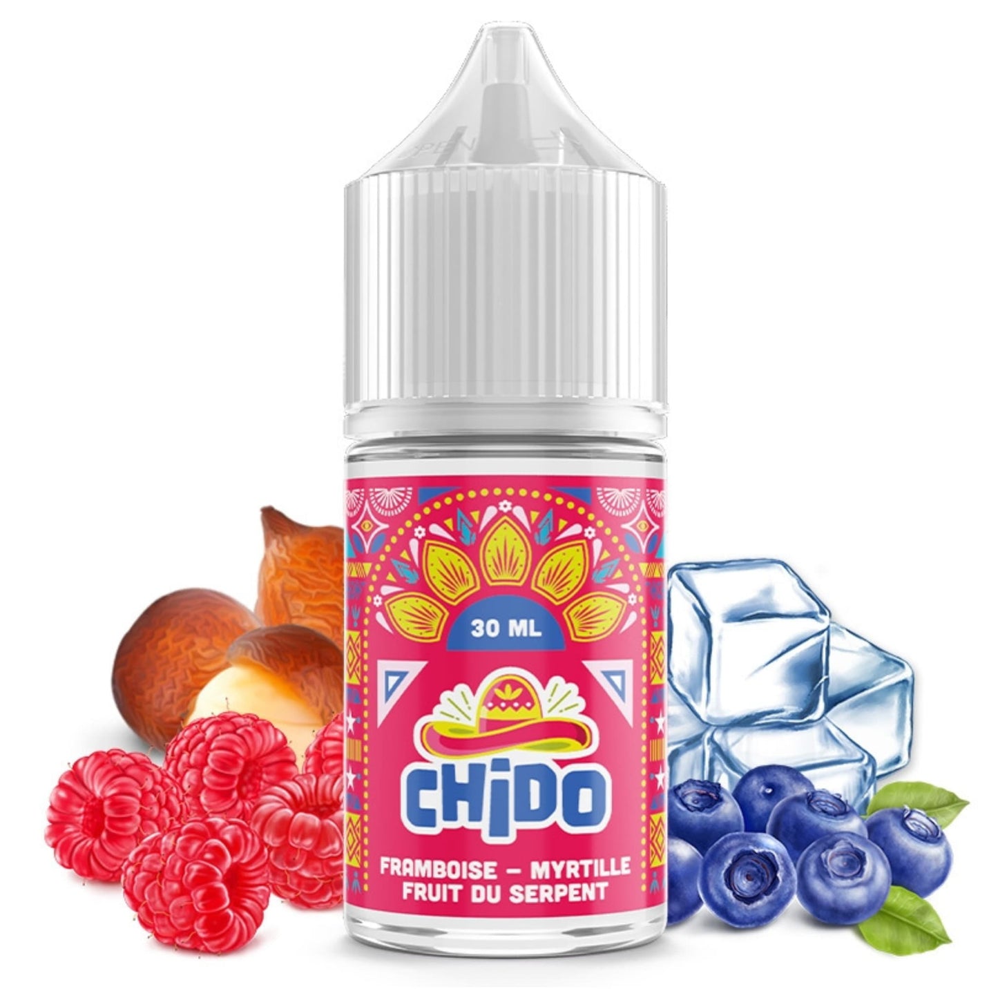 Concentré Framboise Myrtille Fruit du Serpent Chido - 30ML