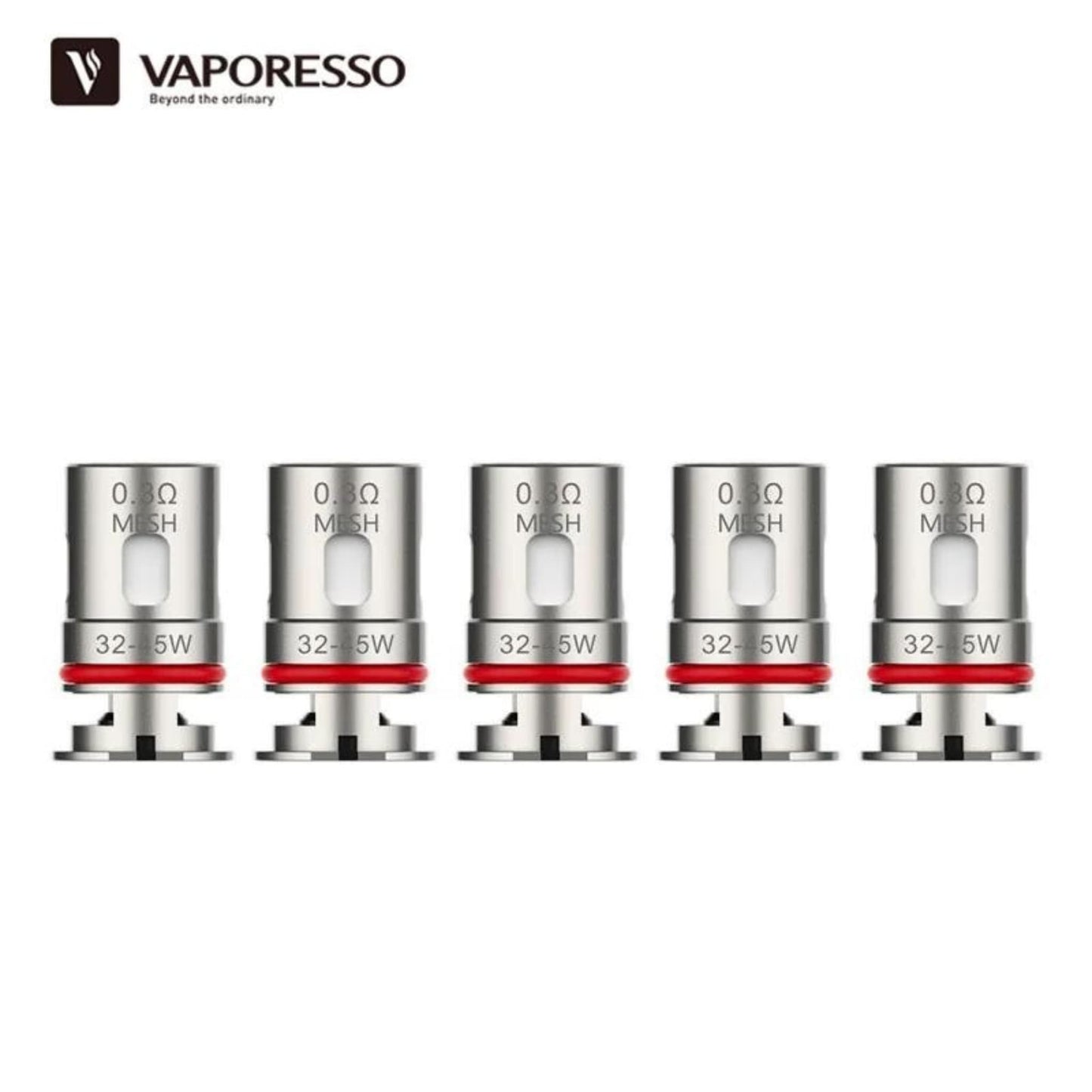 Résistances GTX Vaporesso (X5) Pour Gen PT80S, GTX Go 80, iTank X, GTX, Luxe, GTX Go et Gen