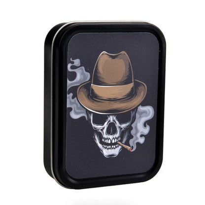 BOITE METAL SMOKING SKULL