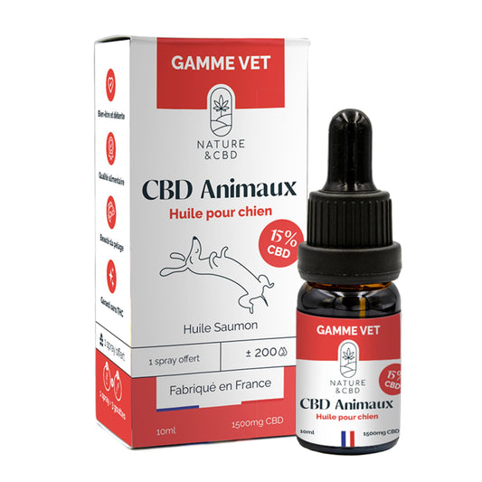 HUILE CBD ANIMAUX 15% - CHIEN