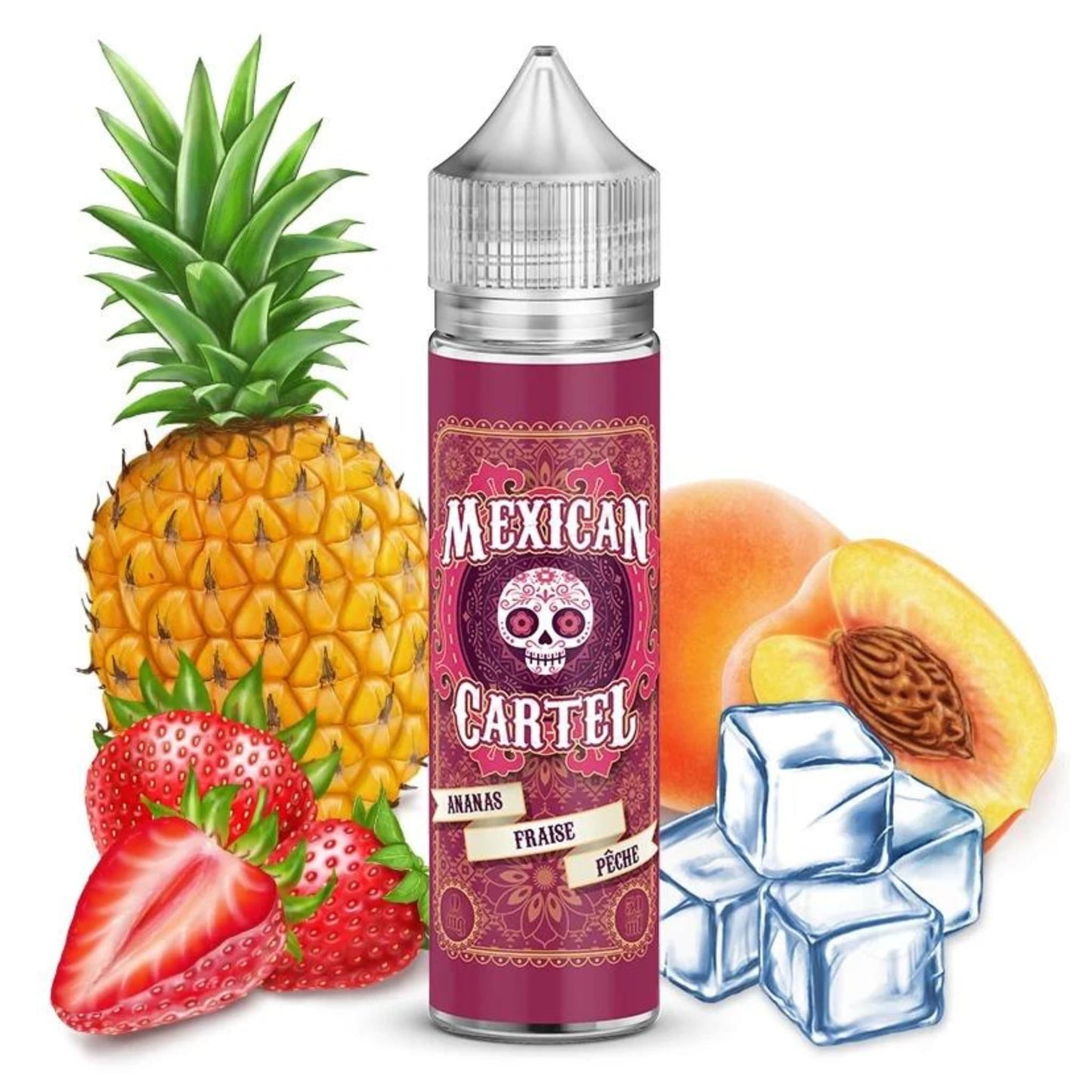 Ananas Fraise Peche Mexican Cartel 50ml