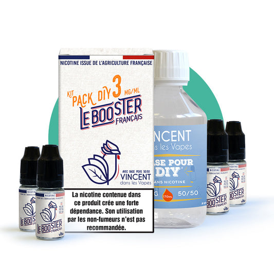 Kit Pack Diy Le Booster Français 250ml - 3mg et 6mg