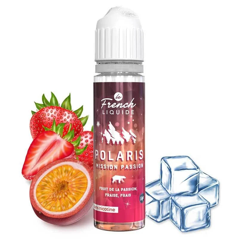 Mission Passion Polaris Le French Liquide Fruit de la passion - Fraise - Frais - 50ML 0MG