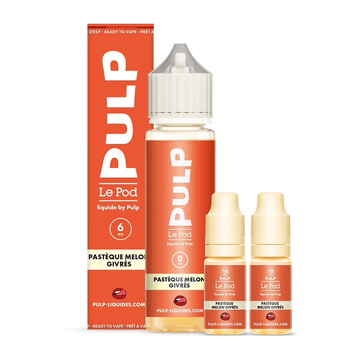 PACK 60ML PASTEQUE MELON GIVRES POD LIQUIDE PULP