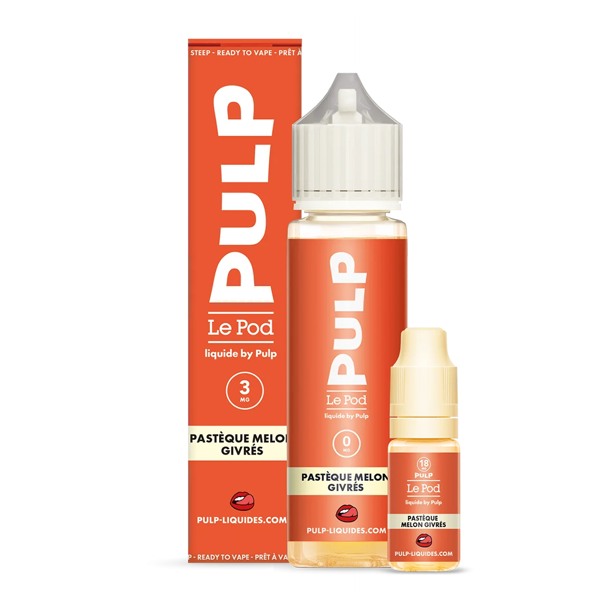 PACK 60ML PASTEQUE MELON GIVRES POD LIQUIDE PULP