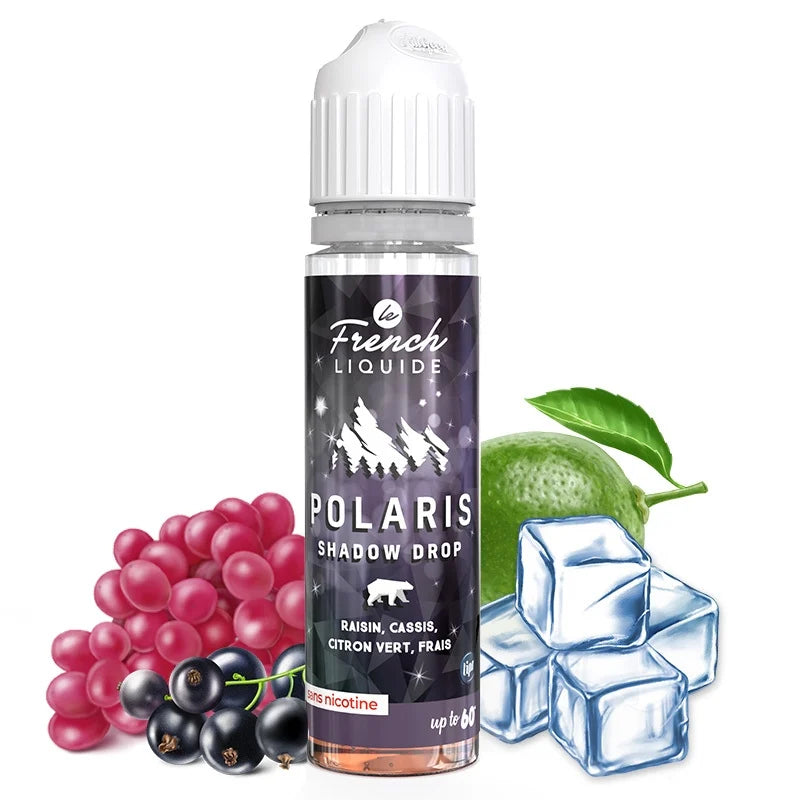 Shadow Drop Polaris Le French Liquide Raisin - Cassis - Citron vert - Frais 50ML 0MG